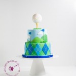 Preppy Golf Ball Cake