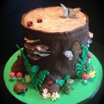 Red Woodland Fairy Cake