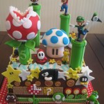 Super Mario brothers Luigi, Yoshi Cake