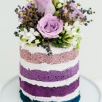 Sweet Empire Ombre Violet to Lilac Naked Cake