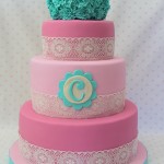 Vintage Shabby Chic Birthday Cake