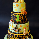 1st Birthday Jungle Party Cake