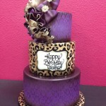 Animal Print Birthday Cake