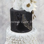 Black and White Wedding Cake