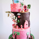 Enchanted Birdhouse Forest Cake