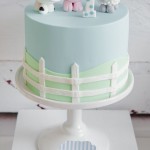 Farm Themed First Birthday Cake