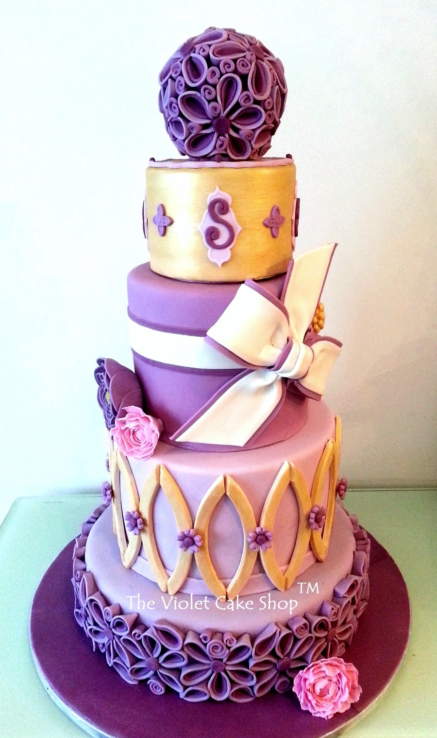Heartfelt Baking: Pink and Purple Cake Design Tutorial 💜🩷 - YouTube