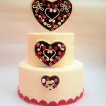 Heart Quilted Topper Cake