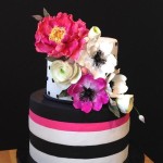 Hearts and Flowers Cake