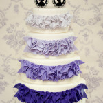 Ombre' Purple Ruffles Cake