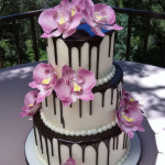 Orchid Ganache Cake