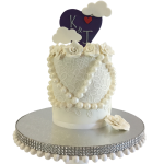 Pearls to the Clouds Cake