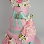 Pink Floral Cake