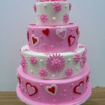 Pink Valentine Cake