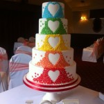 Rainbow Love Cake