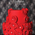 Red Bridal Life Styled Cake