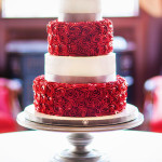 Red Ruffled Cake