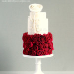 Rose Ruffled Cake