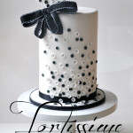 Sequins Cake with Matching Heart Topper