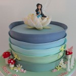 Silvermist in her water lily home in Pixie Hollow, Tinkerbell Cake