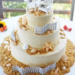 Unique Beach Wedding Cake