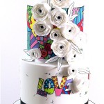 Unmistakable Romero Britto Style Design Cake