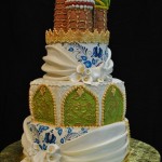 Vintage Russian Style Wedding Cake by The Cake Zone