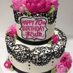 2 Tier Ruth Stacked Buttercream Birthday Cake