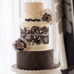 Black and White Princess Cake