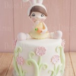 Bunny Girl Easter Cake