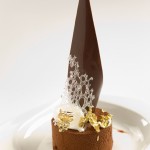 Chocolate mousse with salted caramel