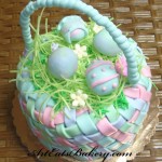 Edible Strawand Fondant Eggs Cake