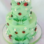 Green Lady Bug Cake