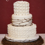 Nature Inspired Fondant Wedding Cake