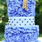 Ruffled Graduation Cake