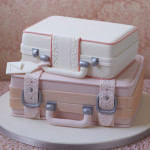 Stacked Suitcases Cake