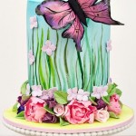 Butterfly Garden Cake