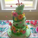 Garden First Birthday Cake by KCs Sweets N Treats