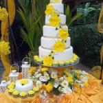 Ivy Emia Astoveza's Beautiful Cake with Yellow Flowers