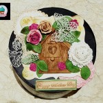 Mother's Day Cake by Layered Scrapbook Sugar Art by Sugar Dust