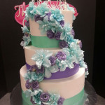 Tiffany Blue and Lavander Cake