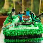 Minecraft Cake by Dessertand Spice by Mamta